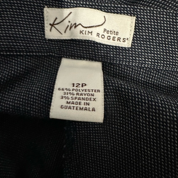 Kim Rogers Gray Straight‑Leg Pants – Women’s 12P Petite - Picture 4 of 5